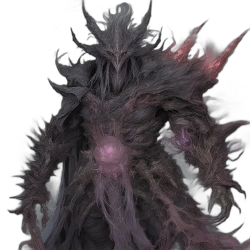 creature, mask, staff, hair transparent PNG cut-out