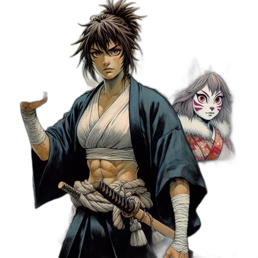 concept art, anime, fantasy art, pixel art transparent PNG cut-out