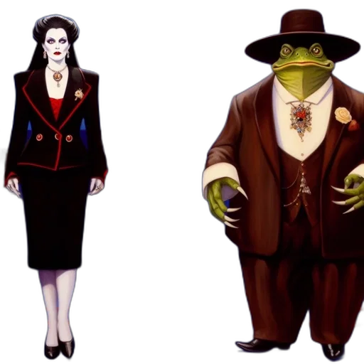 concept art, left, woman, dressed transparent PNG cut-out