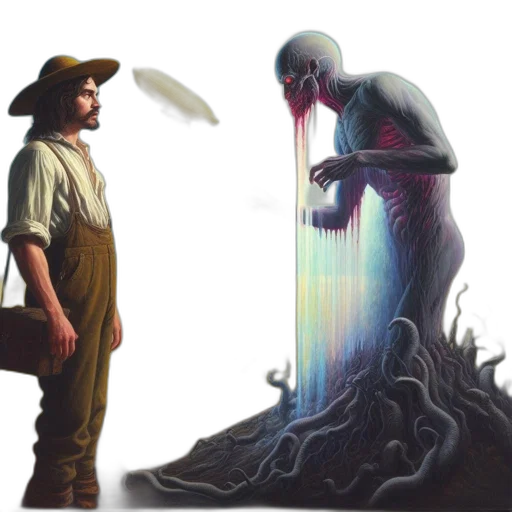 creature, sword, concept art, fantasy art transparent PNG cut-out