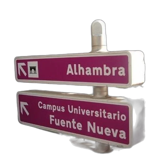 street, sign, spain, pointing transparent PNG cut-out