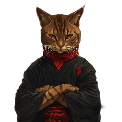staff, jacket, animal, fantasy art transparent PNG cut-out
