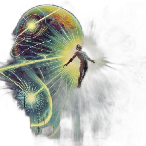 robot, concept art, futuristic, cityscape transparent PNG cut-out