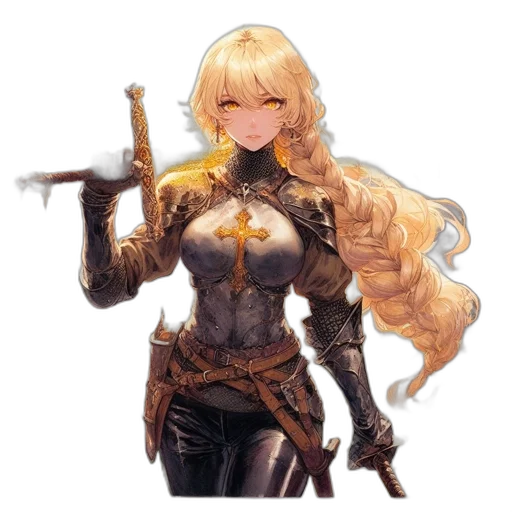 weapon, sword, staff, crown transparent PNG cut-out