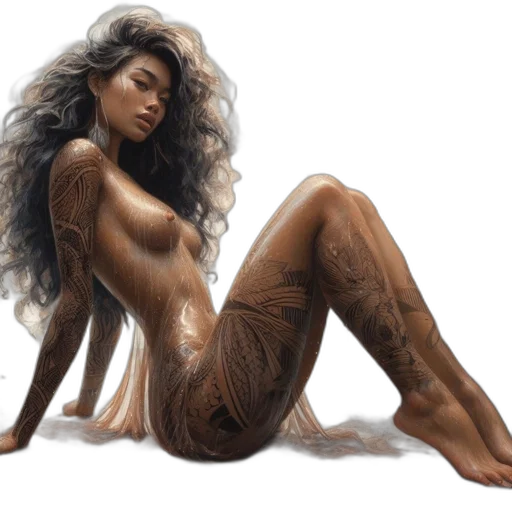 hair, dress, fantasy art, concept art transparent PNG cut-out