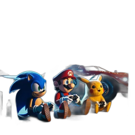 concept art, pixel art, 3d render, comic book art transparent PNG cut-out
