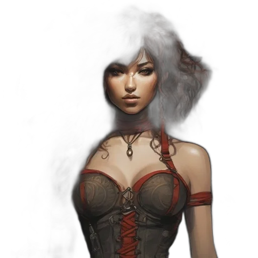 dress, staff, mask, face transparent PNG cut-out