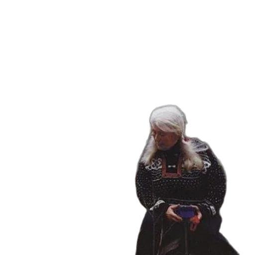 dress, jacket, staff, crown transparent PNG cut-out