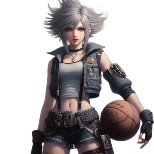 jacket, concept art, cyberpunk, fantasy art transparent PNG cut-out