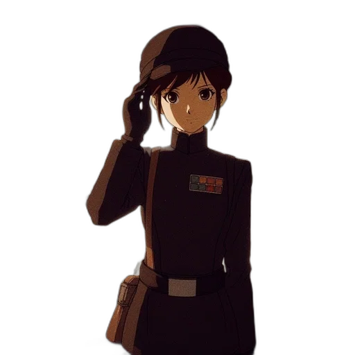staff, jacket, weapon, face transparent PNG cut-out