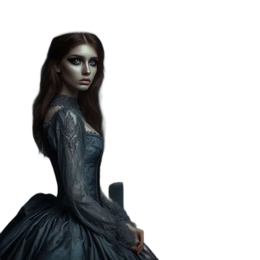 dress, fantasy art, concept art, photorealistic transparent PNG cut-out