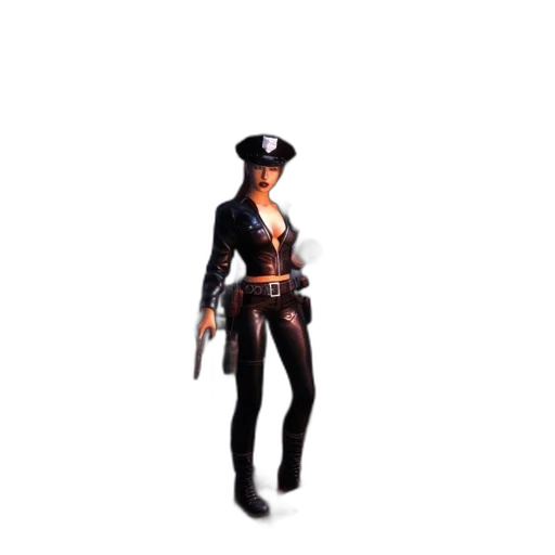 staff, weapon, jacket, hat transparent PNG cut-out