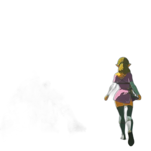 dress, creature, robot, staff transparent PNG cut-out