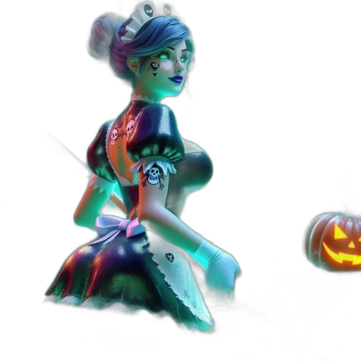 dress, concept art, fantasy art, 3d render transparent PNG cut-out