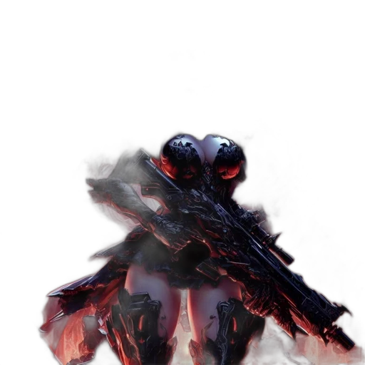 robot, weapon, creature, mask transparent PNG cut-out