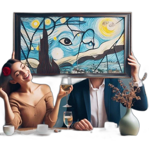 furniture, oil painting, photorealistic, fantasy art transparent PNG cut-out