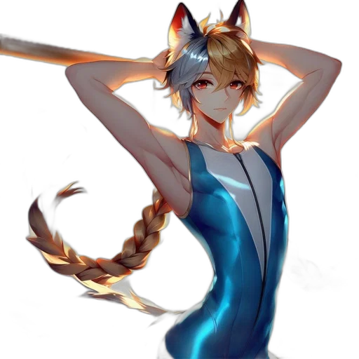 staff, dress, creature, animal transparent PNG cut-out
