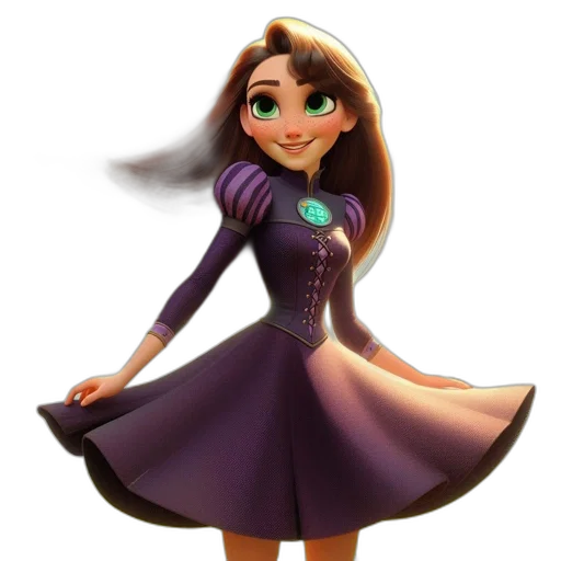 dress, jewelry, staff, face transparent PNG cut-out