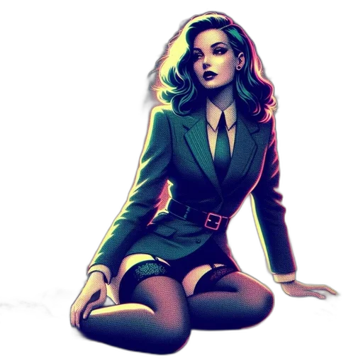 jacket, comic book art, concept art, cartoon transparent PNG cut-out