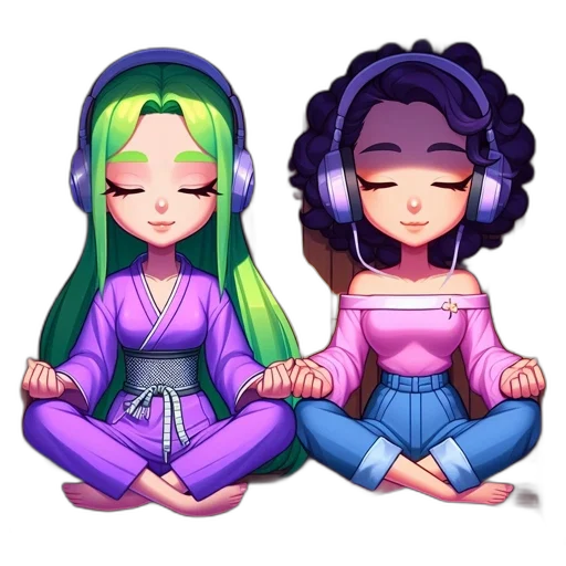 pixel art, vaporwave, anime, concept art transparent PNG cut-out