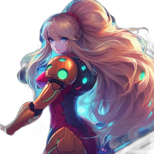 robot, weapon, staff, anime transparent PNG cut-out