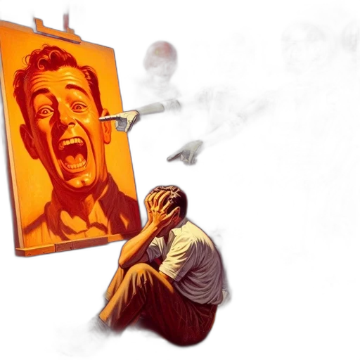 concept art, comic book art, photorealistic, oil painting transparent PNG cut-out
