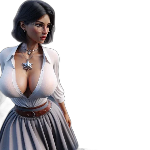 dress, 3d render, concept art, fantasy art transparent PNG cut-out