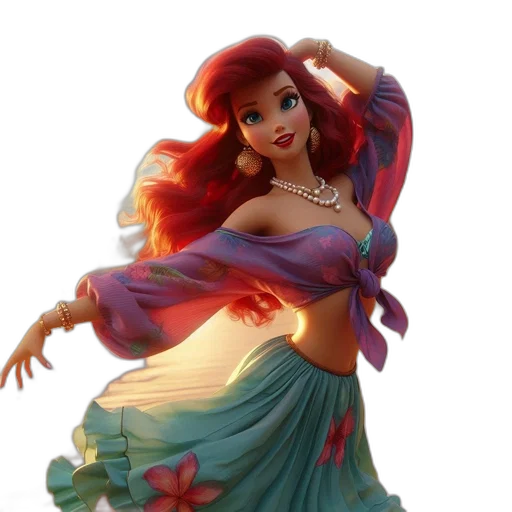 dress, concept art, 3d render, fantasy art transparent PNG cut-out