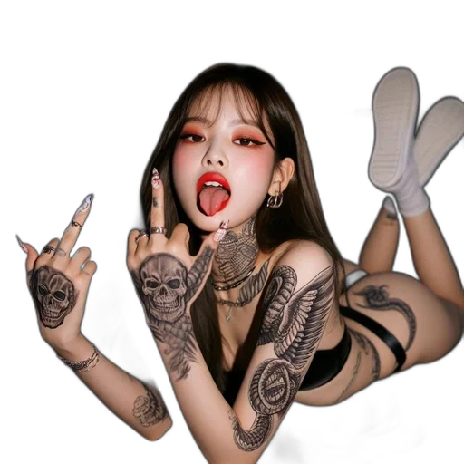 creature, jewelry, photorealistic, cyberpunk transparent PNG cut-out