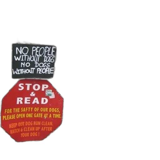 sign, fence, says, stop transparent PNG cut-out