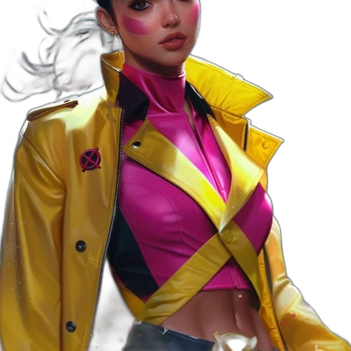 jacket, concept art, comic book art, cyberpunk transparent PNG cut-out