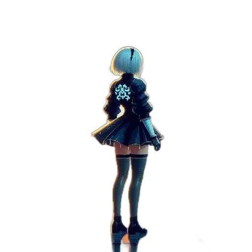 dress, staff, robot, flower transparent PNG cut-out
