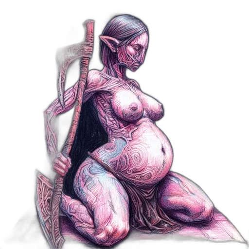 creature, jewelry, robot, sword transparent PNG cut-out
