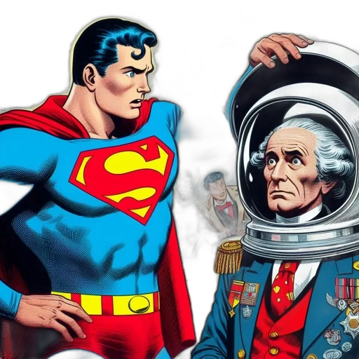 comic book art, concept art, outer space, three transparent PNG cut-out