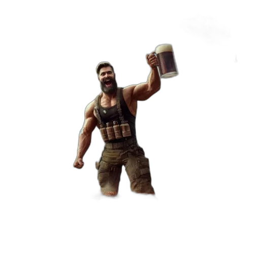 bottle, weapon, food, creature transparent PNG cut-out