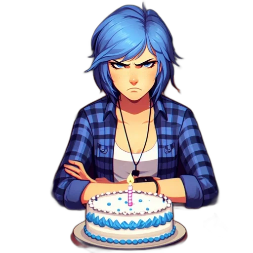 pixel art, concept art, blue, animated transparent PNG cut-out