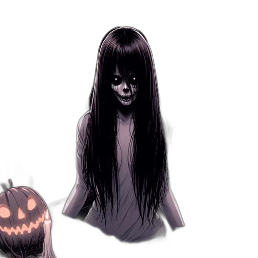 creature, mask, hair, face transparent PNG cut-out
