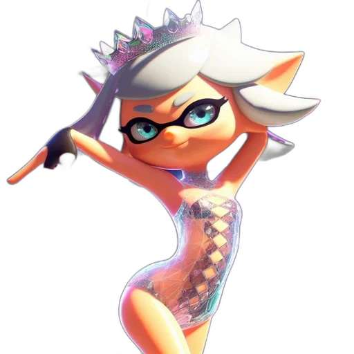 weapon, dress, staff, crown transparent PNG cut-out