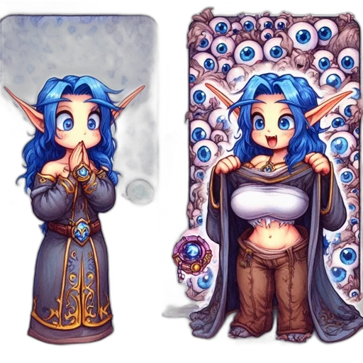 fantasy art, concept art, pixel art, comic book art transparent PNG cut-out