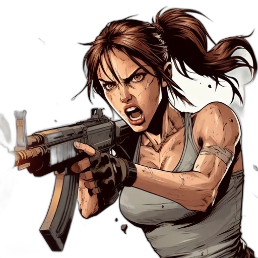 weapon, comic book art, concept art, cartoon transparent PNG cut-out