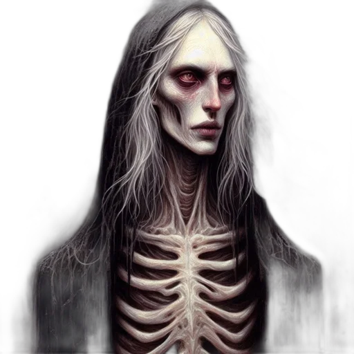 face, creature, mask, hair transparent PNG cut-out