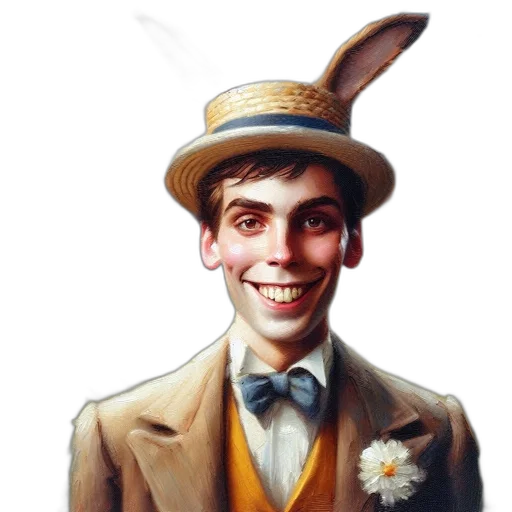 hat, staff, face, mask transparent PNG cut-out