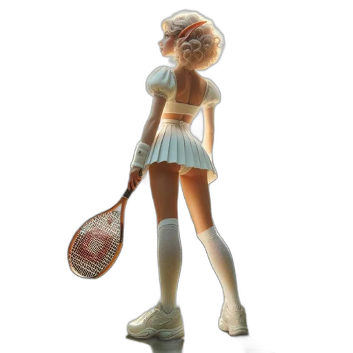 dress, staff, 3d render, concept art transparent PNG cut-out
