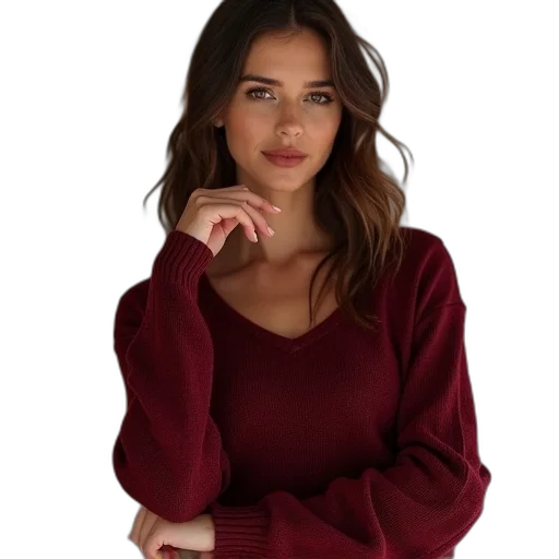 dress, jacket, jewelry, face transparent PNG cut-out