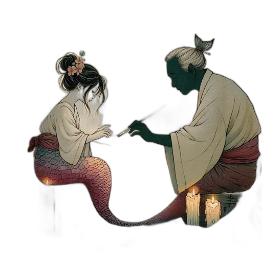 dragon, mask, staff, concept art transparent PNG cut-out