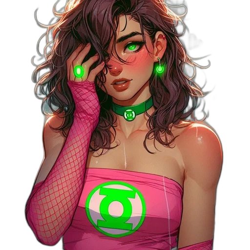 mask, dress, cyberpunk, comic book art transparent PNG cut-out