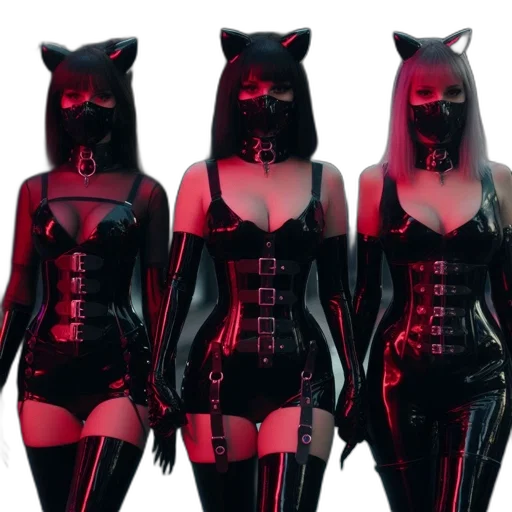 mask, concept art, 3d render, cyberpunk transparent PNG cut-out