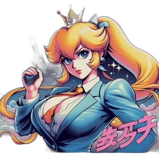 staff, concept art, anime, pixel art transparent PNG cut-out