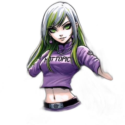 staff, fantasy art, anime, cartoon transparent PNG cut-out