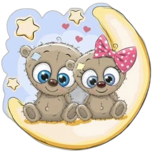 cartoon, concept art, two, cute transparent PNG cut-out
